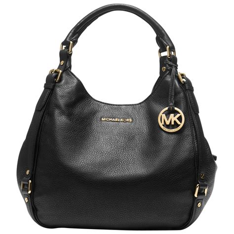 large black michael kors purse|michael kors black shoulder handbags.